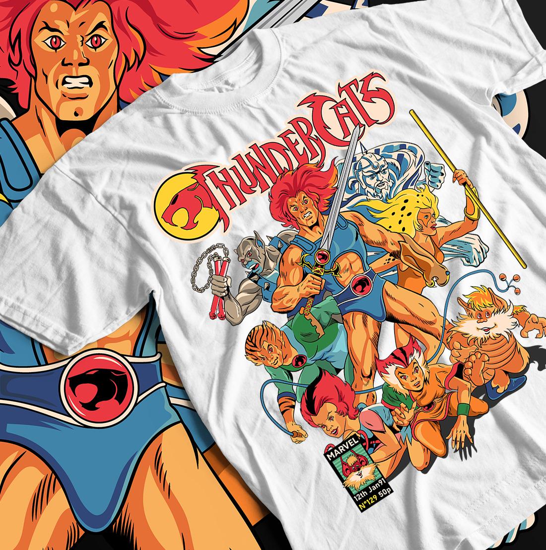 Crossfit Mayhem - ThunderCats Anime-Geschenk, Anime-Shirt, Anime-Muster-T-Shirt, lockeres Mode-Top